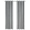 Monarch Specialties 52" X 84" Curtain Panel In Silver (Set Of 2) -Home Decoration Series 56854326 1