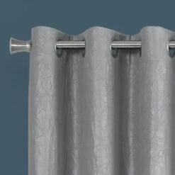 Monarch Specialties 52" X 84" Curtain Panel In Silver (Set Of 2) -Home Decoration Series 56854326 4