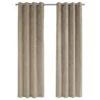 Monarch Specialties 52" X 95" Curtain Panel In Beige (Set Of 2) 2 Monarch Specialties 52" X 95" Curtain Panel In Beige (Set Of 2) -Home Decoration Series 56854441 1