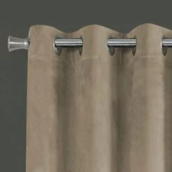 Monarch Specialties 52" X 95" Curtain Panel In Beige (Set Of 2) -Home Decoration Series 56854441 4