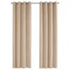 Monarch Specialties 54" X 84" Curtain Panel In Beige (Set Of 2) -Home Decoration Series 56854508 1