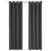Monarch Specialties 54" X 48" Curtain Panel In Grey (Set Of 2)