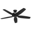 Hunter Builder 52" Outdoor Ceiling Fan In Matte Black -Home Decoration Series 57095309 1