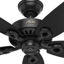 Hunter Builder 52" Outdoor Ceiling Fan In Matte Black -Home Decoration Series 57095309 2