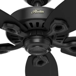 Hunter Builder 52" Outdoor Ceiling Fan In Matte Black -Home Decoration Series 57095309 3