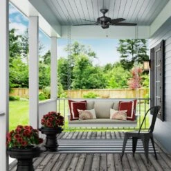 Hunter Builder 52" Outdoor Ceiling Fan In Matte Black -Home Decoration Series 57095309 7