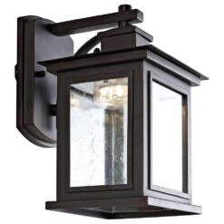 Safavieh Gorgen Outdoor Wall Lantern In Black -Home Decoration Series 57126294 2