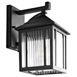 Safavieh Ranzi Outdoor Wall Lantern In Black -Home Decoration Series 57126393 2