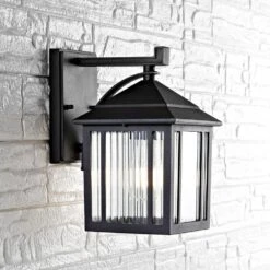 Safavieh Ranzi Outdoor Wall Lantern In Black -Home Decoration Series 57126393 4