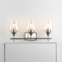 Safavieh Eagan Wall Sconce In Nickel/Clear -Home Decoration Series 57126419 4
