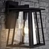 Safavieh Stern Outdoor Wall Lantern In Black -Home Decoration Series 57126906 1
