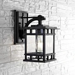 Safavieh Grayter Outdoor Wall Lantern In Black -Home Decoration Series 57126930 4