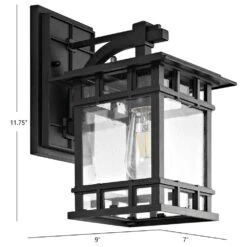 Safavieh Grayter Outdoor Wall Lantern In Black -Home Decoration Series 57126930 5