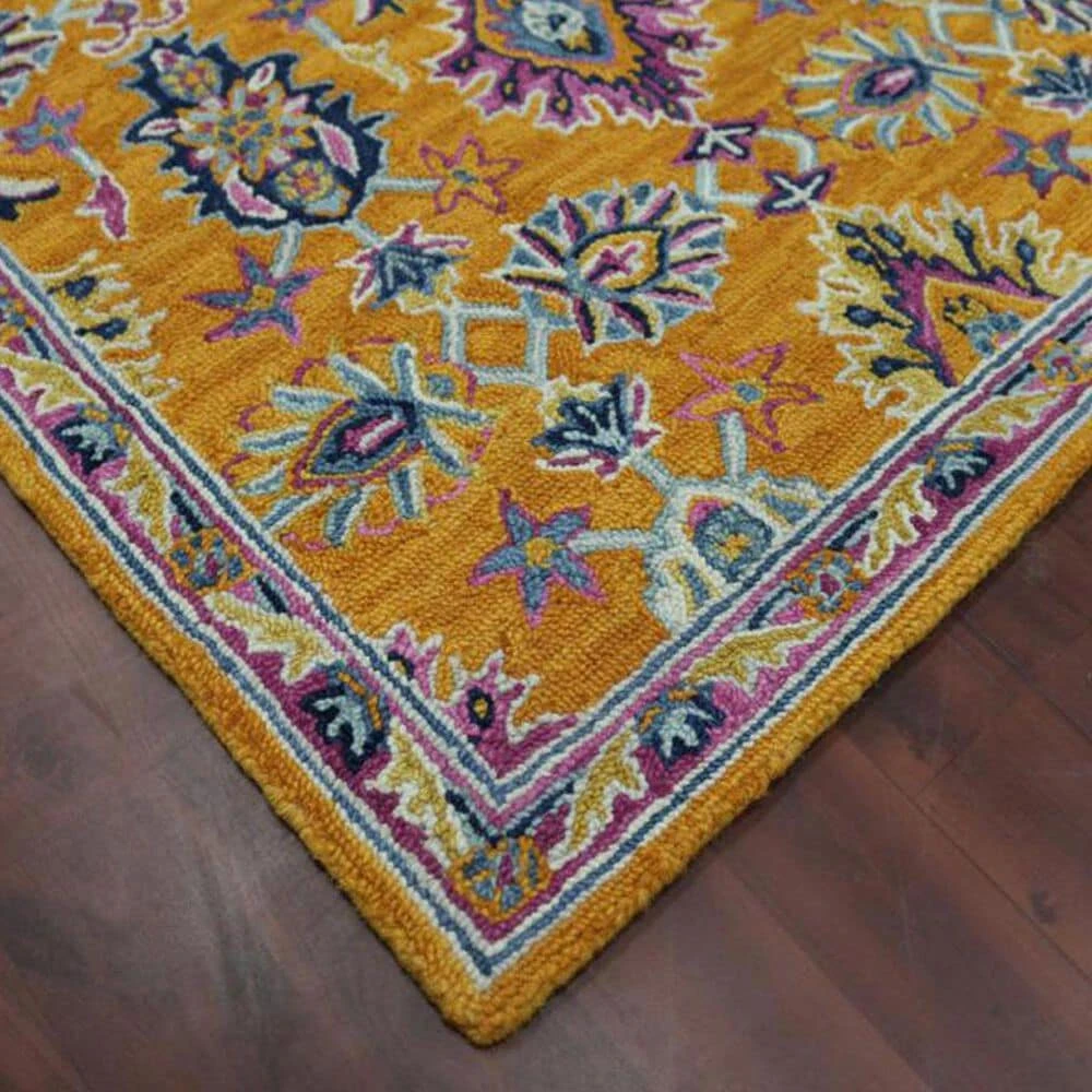 Amer Rugs Boho 2' X 3' Orange Area Rug 4 Amer Rugs Boho 2' X 3' Orange Area Rug - Image 2