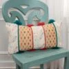 Rizzy Home Geometric 14" X 26" Pillow In Teal/Coral 1 Rizzy Home Geometric 14" X 26" Pillow In Teal/Coral -Home Decoration Series 57380479 1