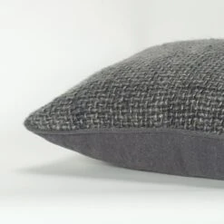 Rizzy Home Donny Osmond Solid 20" X 20" Poly Filled Pillow In Charcoal -Home Decoration Series 57382202 3