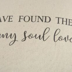 Rizzy Home Sentiment 20" Poly Filled Pillow In Natural -Home Decoration Series 57384703 4