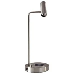 Adesso Kaye LED Desk Lamp With Wireless Charging In Brushed Steel -Home Decoration Series 57405631 3