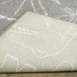 Balta Rugs Parker Dinosaur 3'11" X 5'7" Grey Kids Area Rug -Home Decoration Series 5746476 4