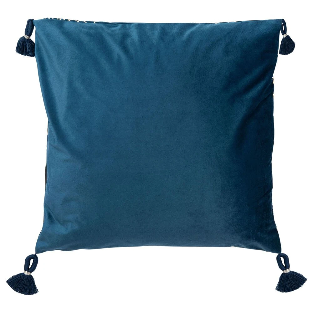 Safavieh Darlia 18" Pillow In Dark Blue 5 Safavieh Darlia 18" Pillow In Dark Blue - Image 3
