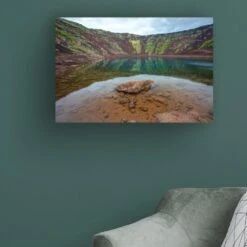 Timberlake Pierre Leclerc "Kerid Crater" 16" X 24" Canvas Art