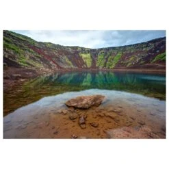 Timberlake Pierre Leclerc "Kerid Crater" 16" X 24" Canvas Art -Home Decoration Series 57631517 3
