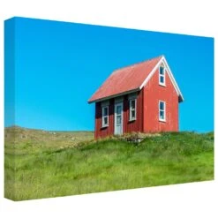 Timberlake Pierre Leclerc "Red House Modern" 30" X 47" Canvas Art -Home Decoration Series 57631988 2