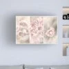 Timberlake Gustav Davidsson 'Pink Floral Panels' 22" X 32" Canvas Art 2 Timberlake Gustav Davidsson 'Pink Floral Panels' 22" X 32" Canvas Art -Home Decoration Series 57651051 1