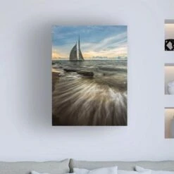 Timberlake Agus Prasetya 'Abonded Icon' 32" X 24" Canvas Art