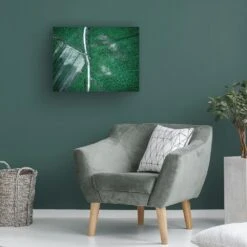 Timberlake Zhou Chengzhou 'Pure Green' 24" X 32" Canvas Art -Home Decoration Series 57654535 4