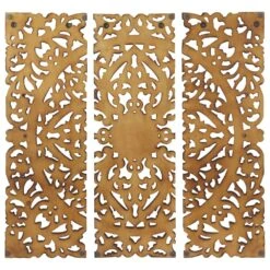 Maple And Jade 36" X 12" Traditional Wall Decor In Brown -Home Decoration Series 57680969 5