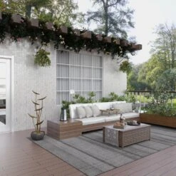 Maple And Jade 43" Rustic Metal Fountain In Gold -Home Decoration Series 57681835 12