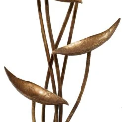 Maple And Jade 43" Rustic Metal Fountain In Gold -Home Decoration Series 57681835 3