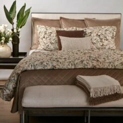 Ann Gish Art Of Home 3-Piece King Acanthus Duvet Set In Sage