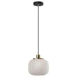 Adesso Hazel Pendant In Antique Brass