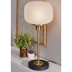 Adesso Hazel Table Lamp In Antique Brass