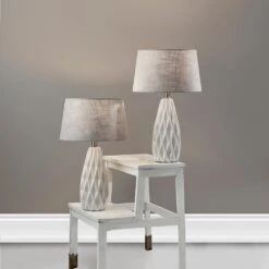 Adesso Joan Table Lamp In White (Set Of 2) -Home Decoration Series 57839532 3