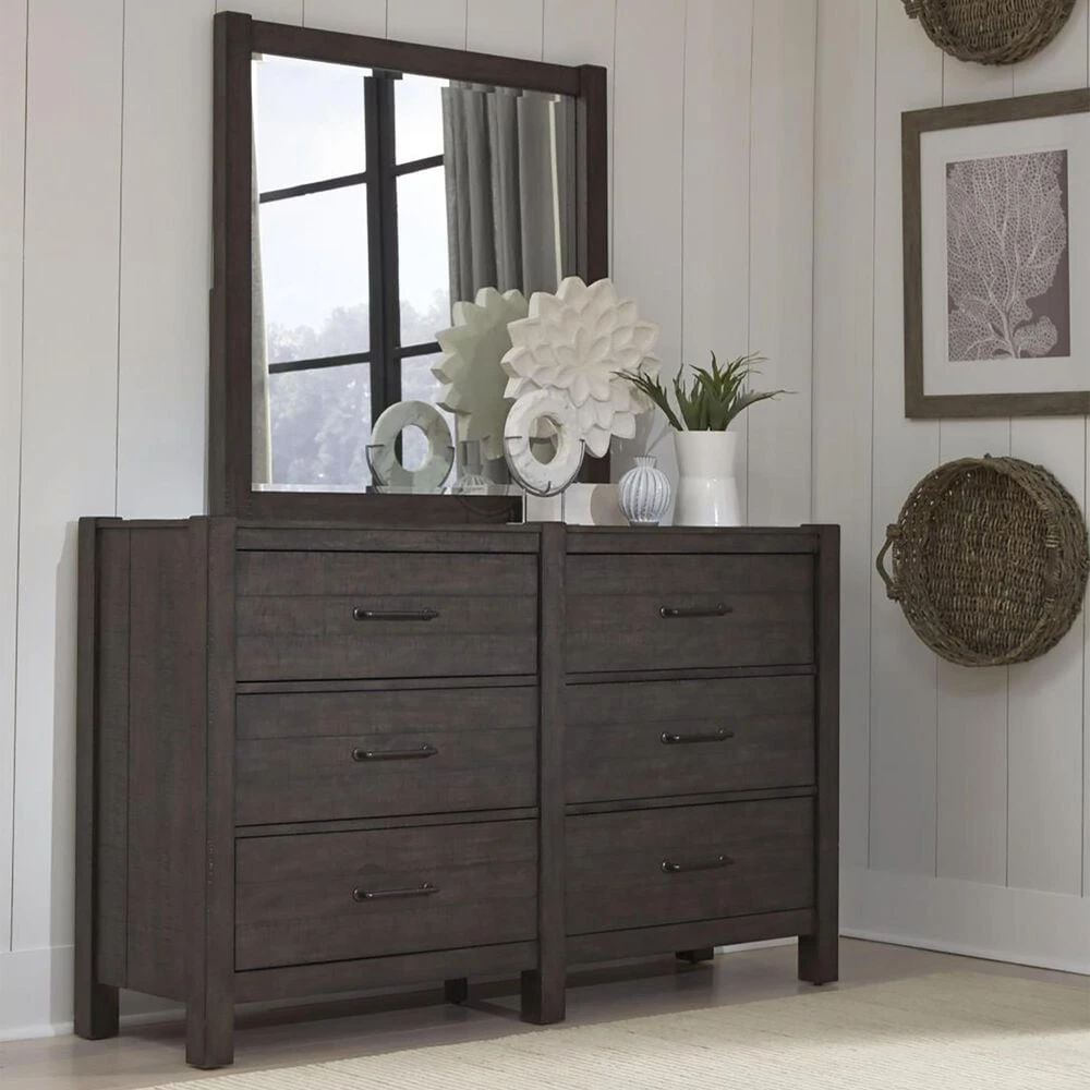 Riva Ridge Mill Creek Mirror In Carob 4 Riva Ridge Mill Creek Mirror In Carob - Image 2