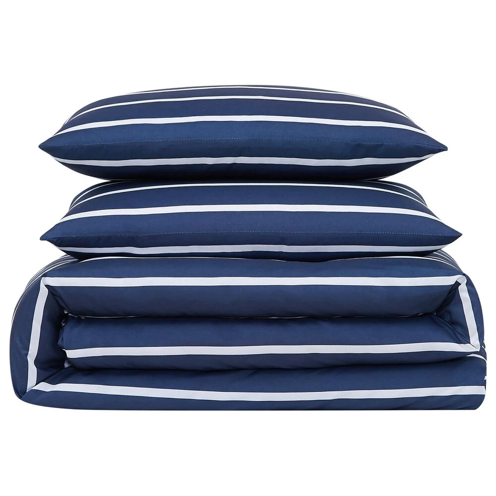 Pem America Truly Soft Maddow 2-Piece Twin XL Comforter Set In Navy 4 Pem America Truly Soft Maddow 2-Piece Twin XL Comforter Set In Navy - Image 2