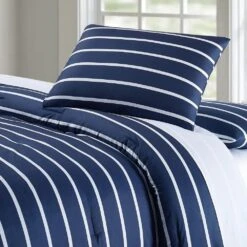 Pem America Truly Soft Maddow 2-Piece Twin XL Comforter Set In Navy 11 Pem America Truly Soft Maddow 2-Piece Twin XL Comforter Set In Navy -Home Decoration Series 57872087 4