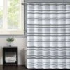 Pem America Truly Soft Curtis Shower Curtain In White And Grey -Home Decoration Series 57872830 1