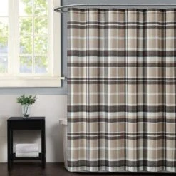 Pem America Truly Soft Paulette Shower Curtain In Taupe