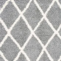 Safavieh Venus Shag VNS681J 4' X 6' Grey And Ivory Area Rug -Home Decoration Series 5792520 8