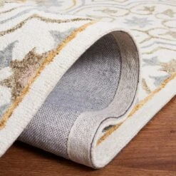 Safavieh Micro-Loop MLP381A 4' X 6' Ivory And Gray Area Rug -Home Decoration Series 5818481 5