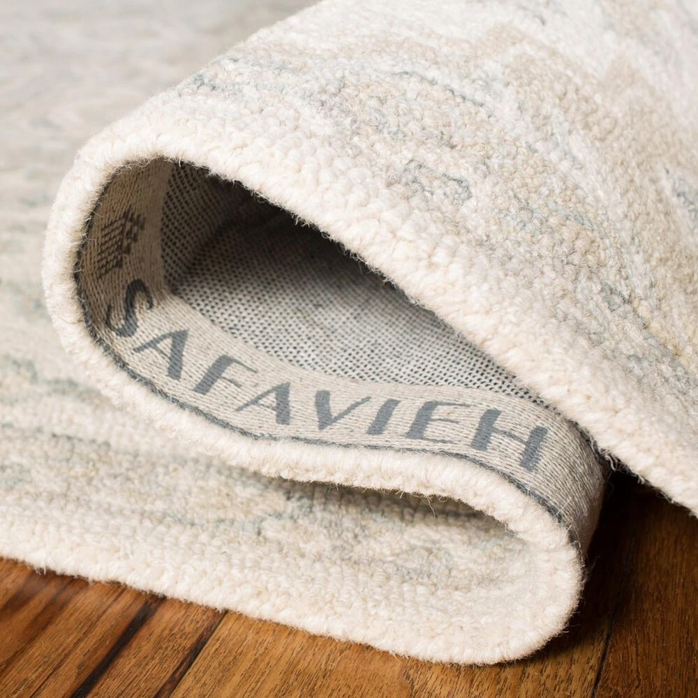 Safavieh Micro-Loop 10' X 14' Ivory And Beige Area Rug 7 Safavieh Micro-Loop 10' X 14' Ivory And Beige Area Rug - Image 5