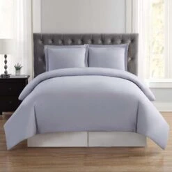 Pem America Everyday Solid 2-Piece Twin XL Duvet Set In Lavender