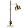 Uttermost Laton Adjustable Task Lamp In Brushed Brass -Home Decoration Series 58293754 1