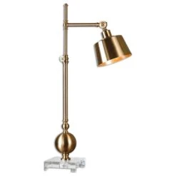 Uttermost Laton Adjustable Task Lamp In Brushed Brass