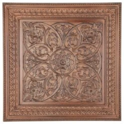 Maple And Jade 47" X 47" Wall Decor In Brown -Home Decoration Series 58625591 4