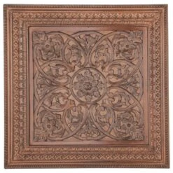 Maple And Jade 47" X 47" Wall Decor In Brown -Home Decoration Series 58625591 5